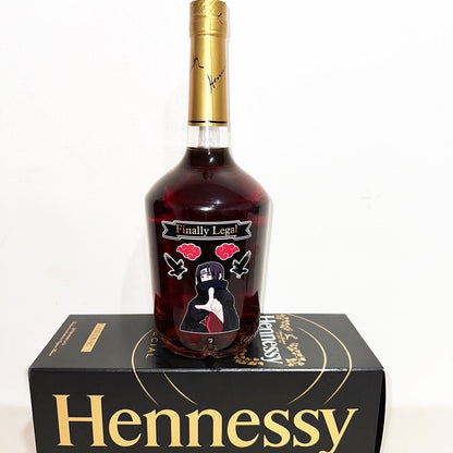 Custom Hennessy Bottle (Stickers & Label)