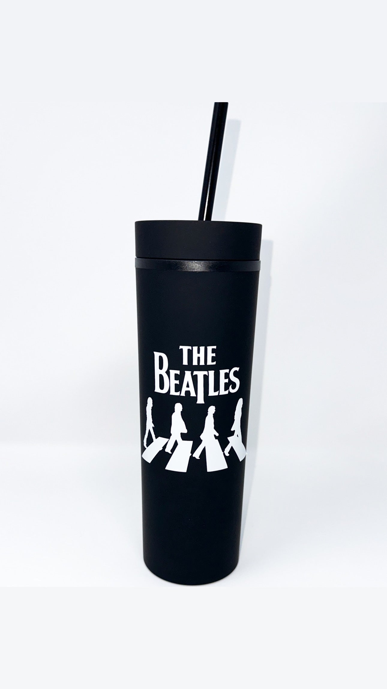 The Beatles Acrylic Tumbler with Straw