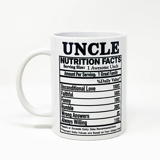 Uncle Nutritional Facts Mug