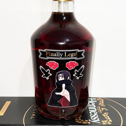 Custom Hennessy Bottle (Stickers & Label)