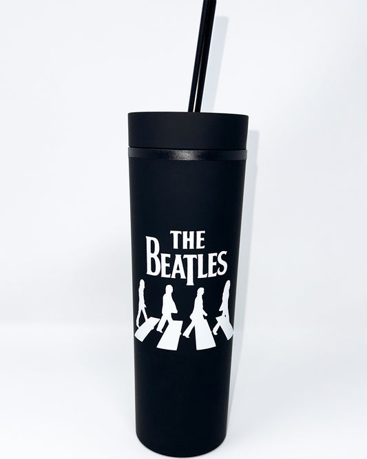 The Beatles Acrylic Tumbler with Straw